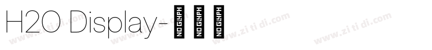 H2O Display字体转换